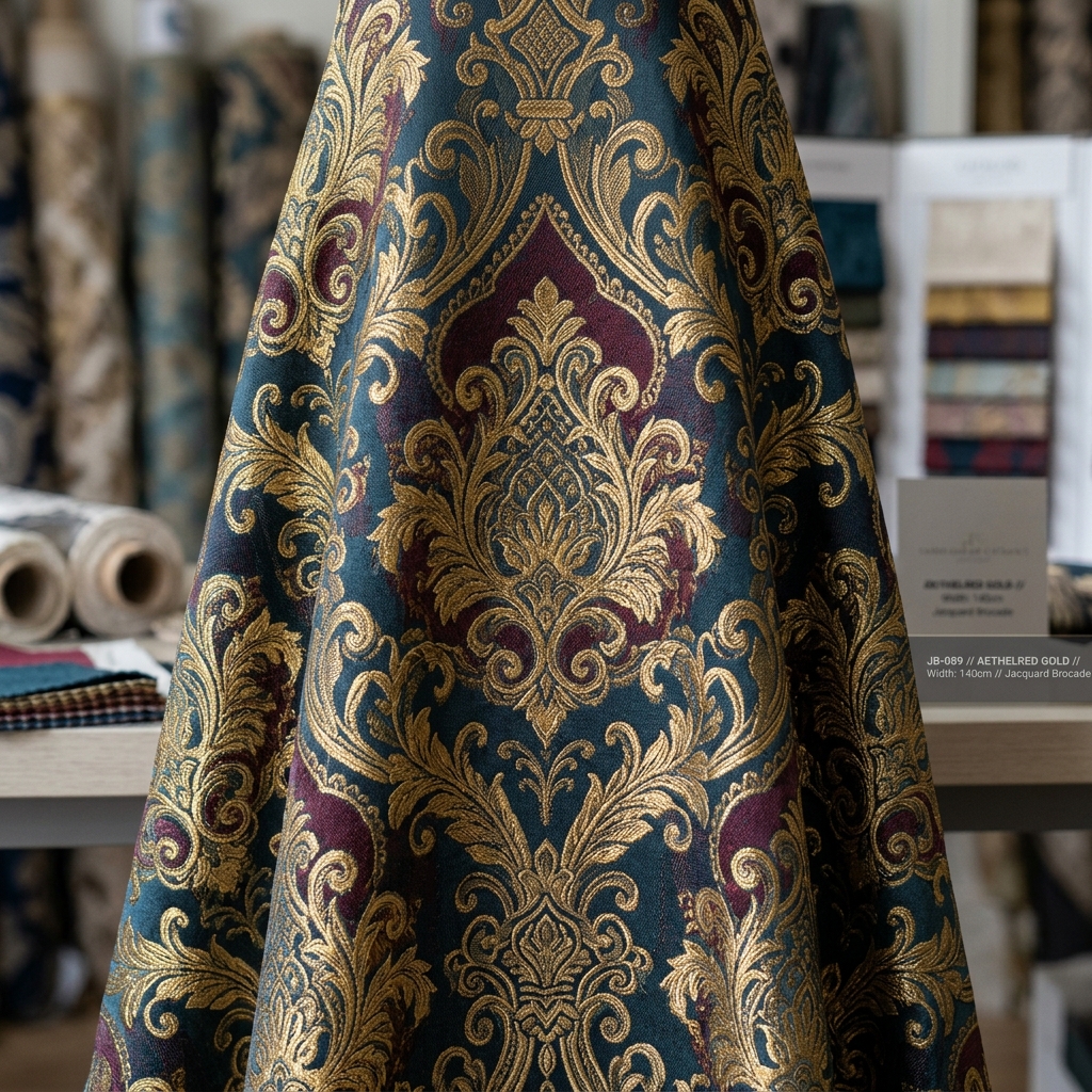 Jacquard Woven Brocade Fabric