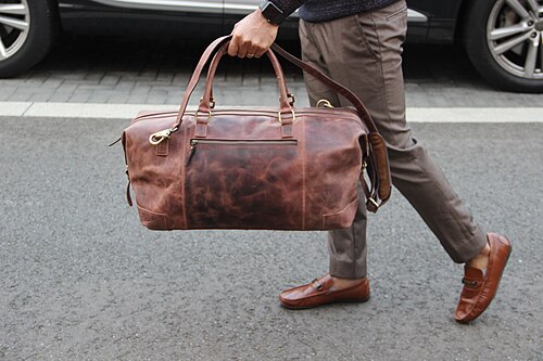 Handcrafted Leather Travel Duffle