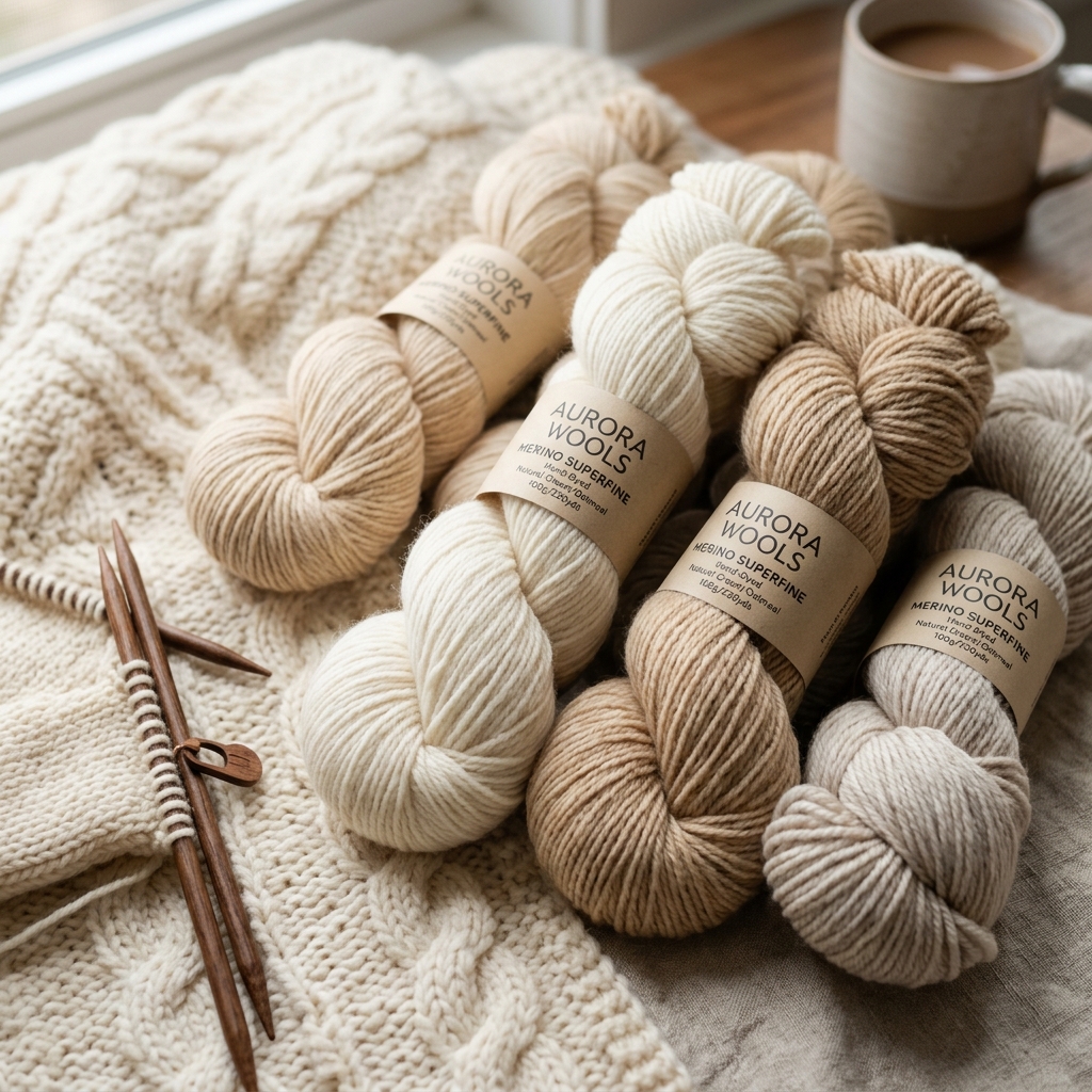 Merino Wool Knitted Yarn